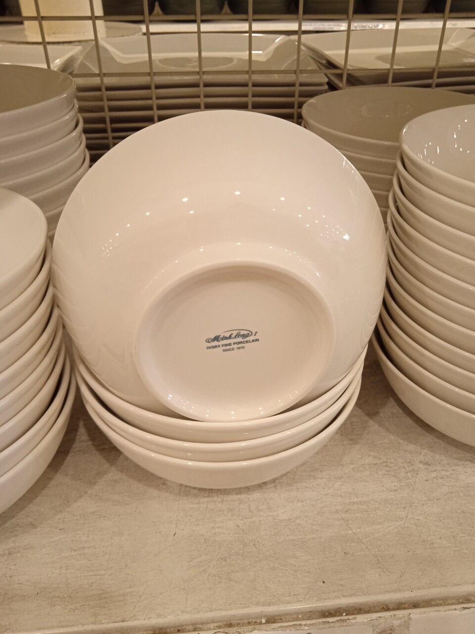 Tô sứ Minh Long 20cm - Trắng ngà