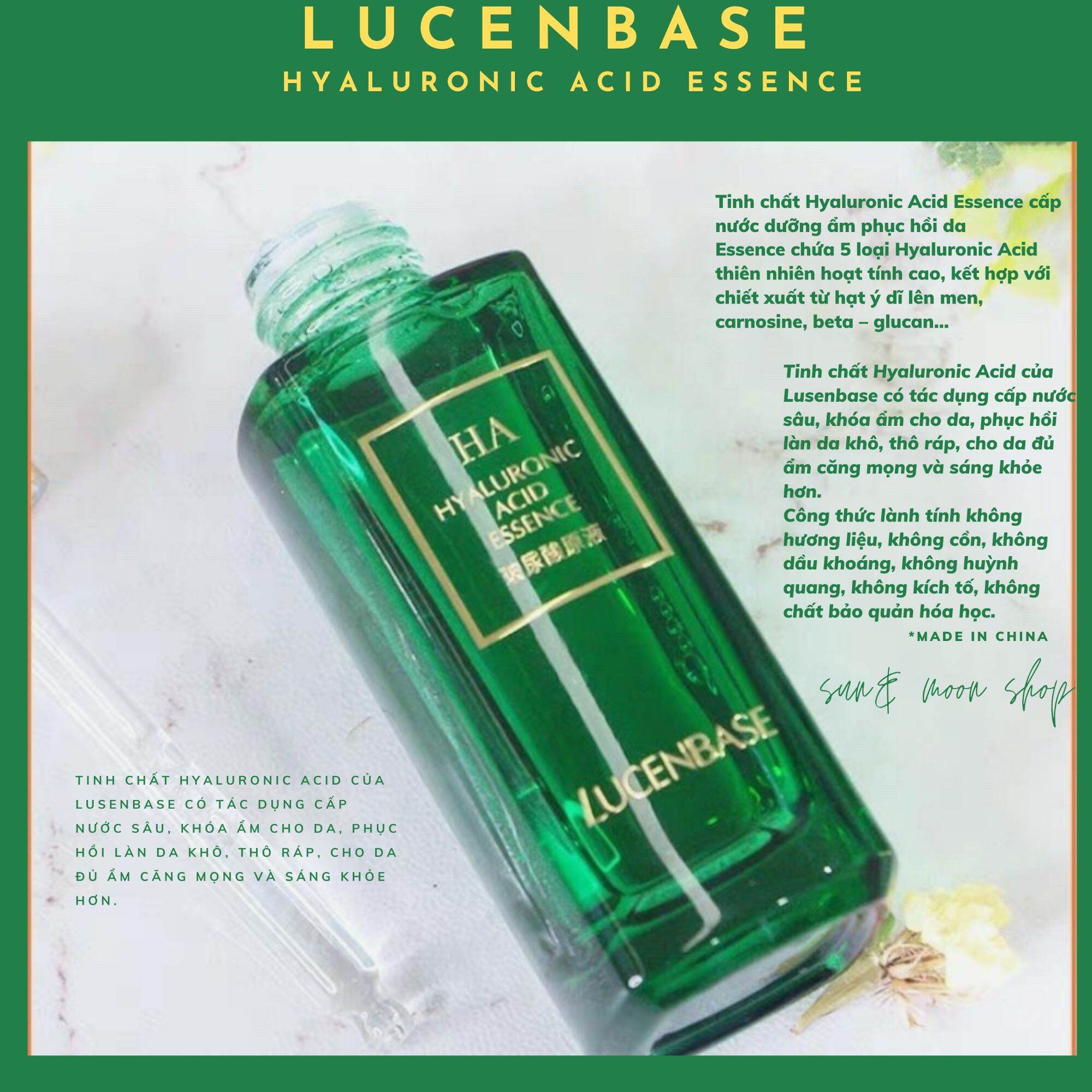 Lucenbase Serum Ha Essence 30Ml Cấp Ẩm Phục Hồi Da