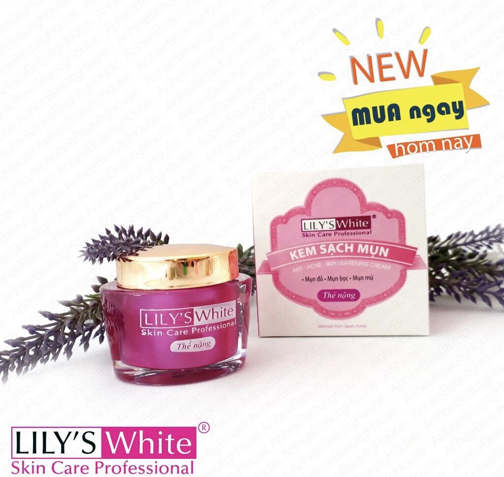 Kem sạch mụn Lily's white thể nặng 16g
