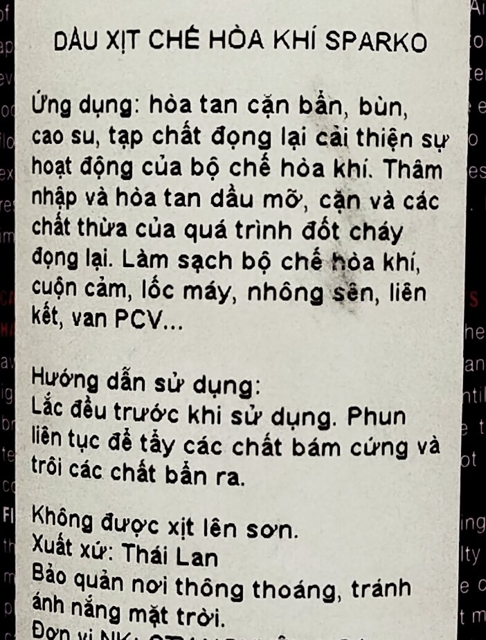 CHAI XỊT TẨY LỐC MÁY, SÊN XE 400ML