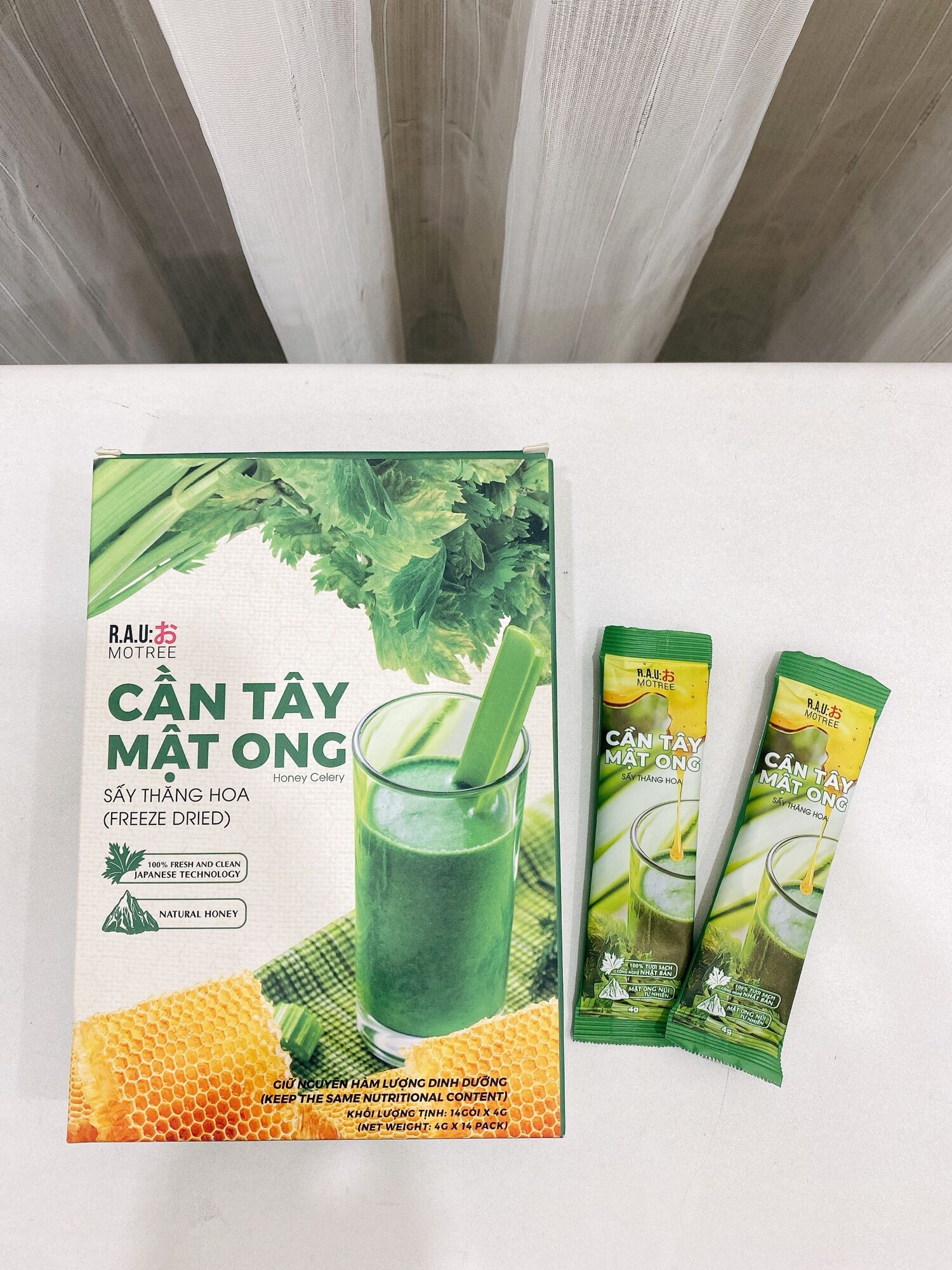 Bột cần tây mật ong - giảm cân, thanh lọc cơ thể, tặng bình thủy tinh