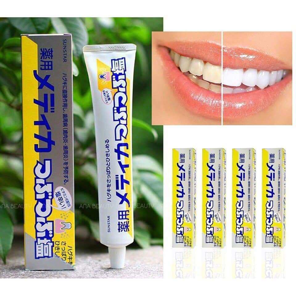 Kem đánh răng muối Nhật Bản Sunstar 170g Bảo vệ nướu Trắng Răng Giảm Ê Buốt Sạch Mảng Bám