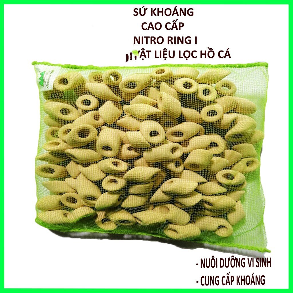 Sứ lọc nước hồ cá nitro ring cao cấp của hãng mountain tree , sứ viên lọc nước loại tốt