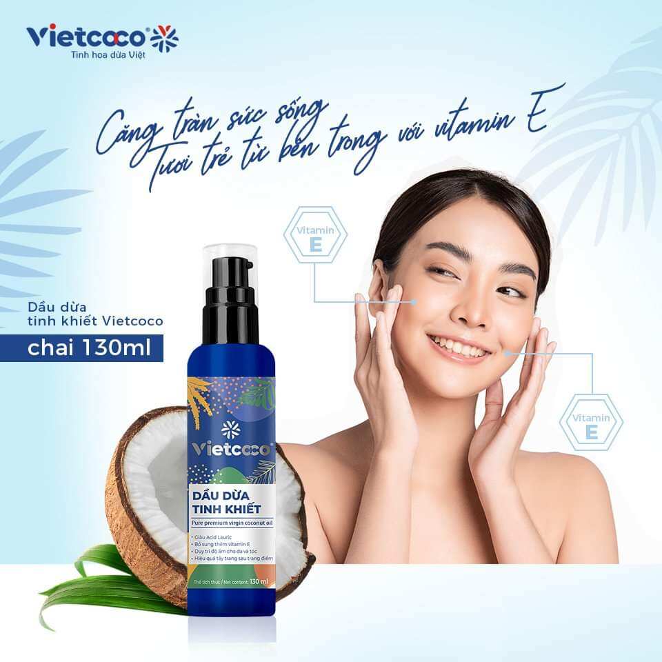 DẦU DỪA TINH KHIẾT VTAMIN E 100% NGUYÊN CHẤT 250G