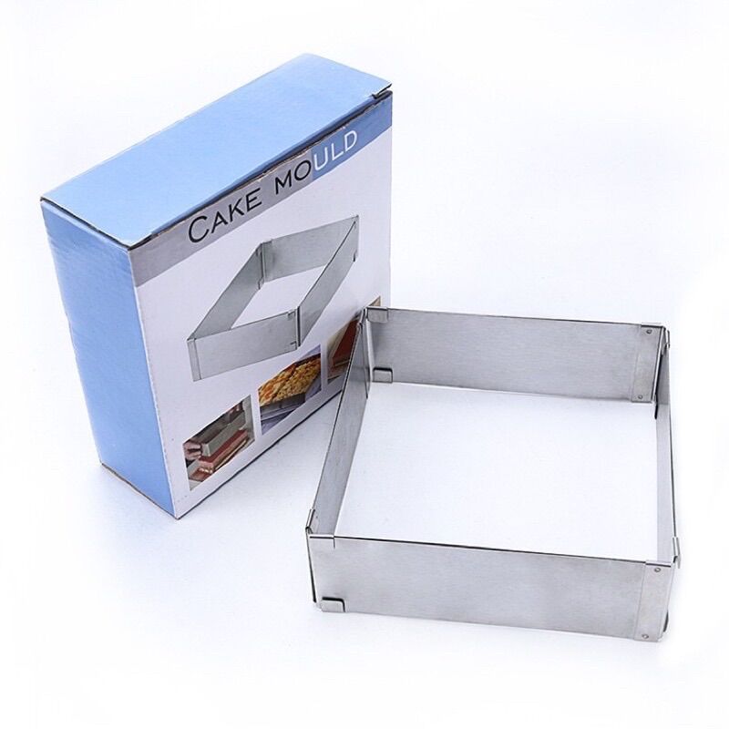 Khuôn ring mousse vuông thay đổi kích thước