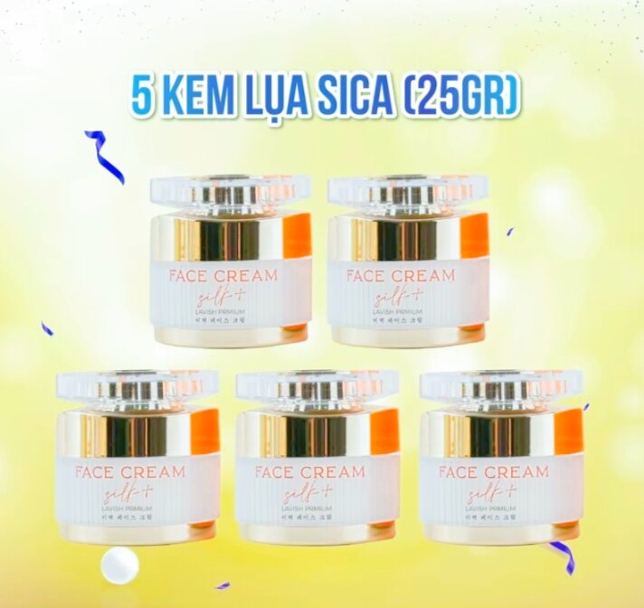Combo 5 kem lụa sica white 25gr giá sỉ