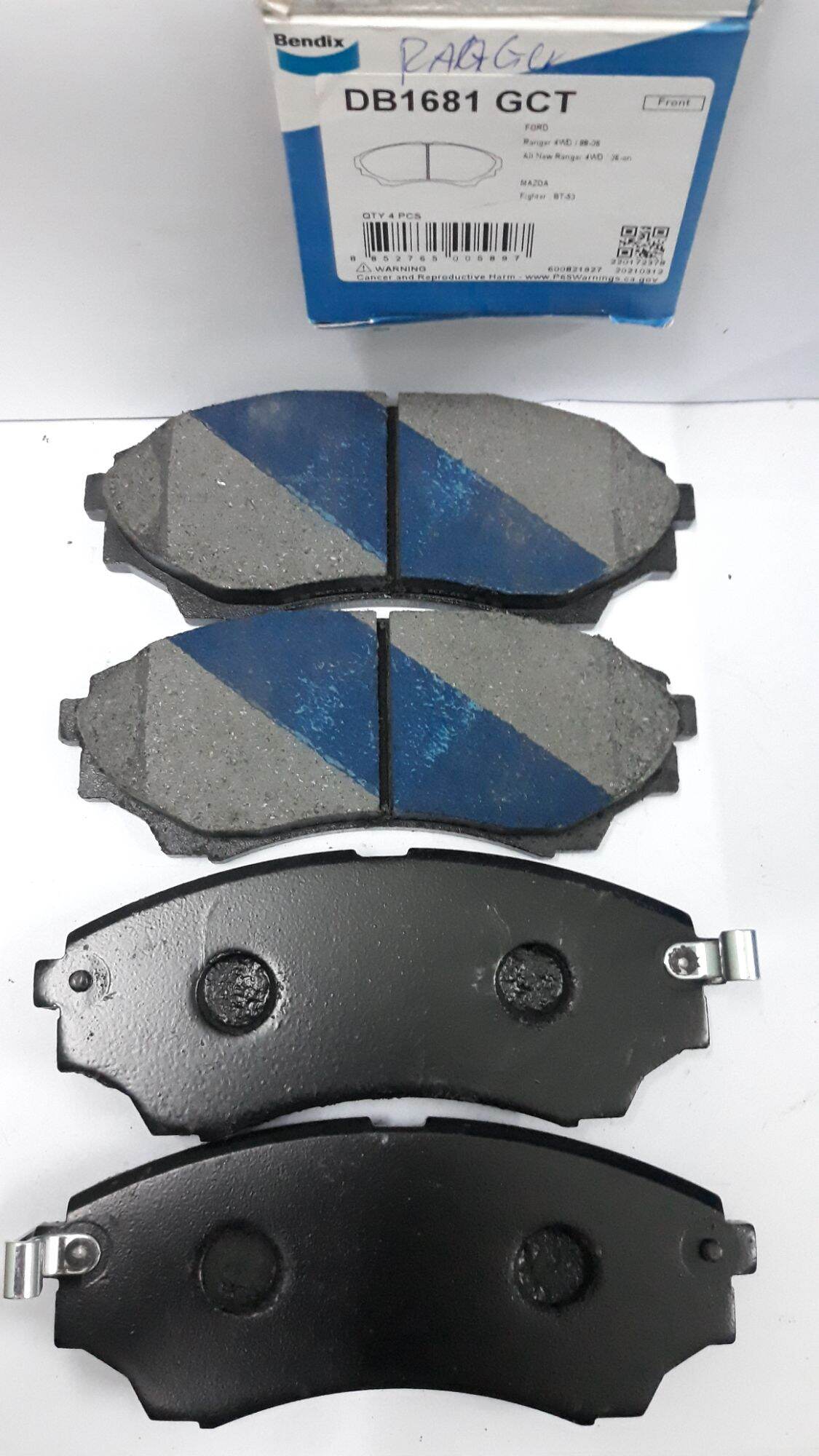 Má phanh trước , bố thắng trước ranger , everest ,bt 50 bendix db1681 gct