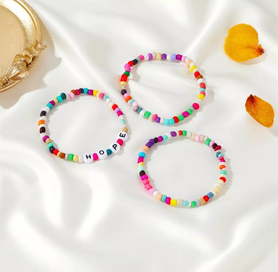 Vòng tay hạt nhiều màu sắc phong cách Bohemian dễ thương