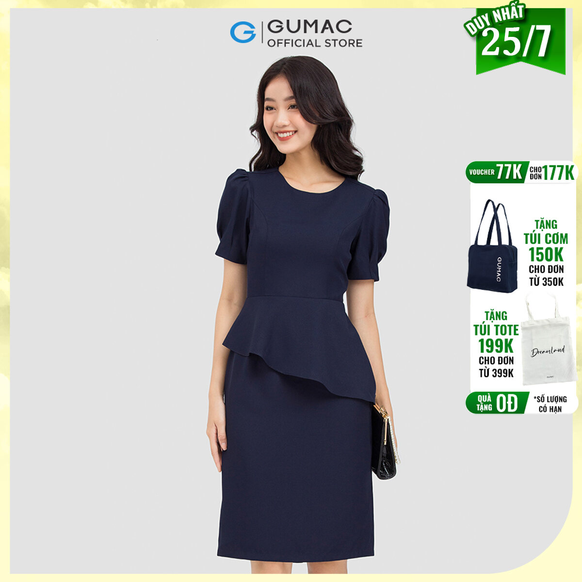 Các kiểu váy peplum đẹp quý phái