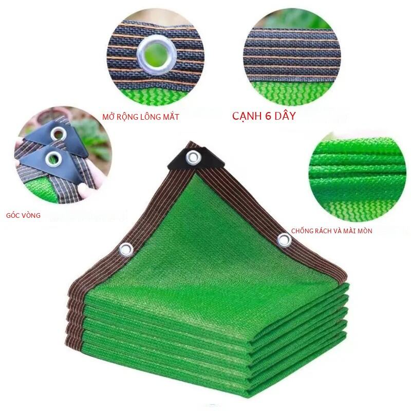 Ngoài Trời Sân Vườn Lưới Che Nắng Chống Tia UV Vải HDPE 75% Tỷ Lệ Che Bóng Xanh Sân Thượng Xe Bể Bơi