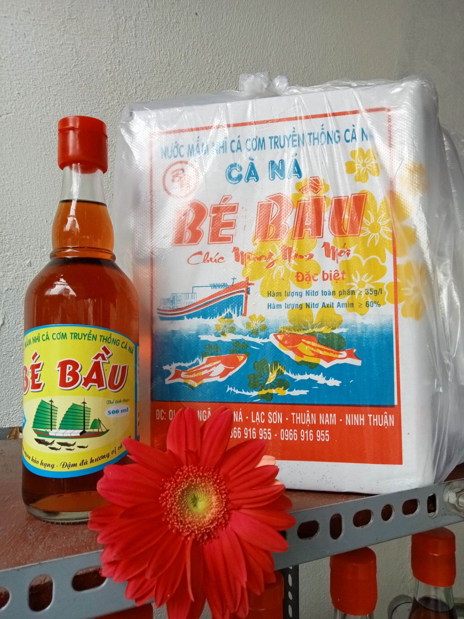 nước mắm Bé Bầu đặc biệt combo 3 chai (sành) 500ml 40đo đạm