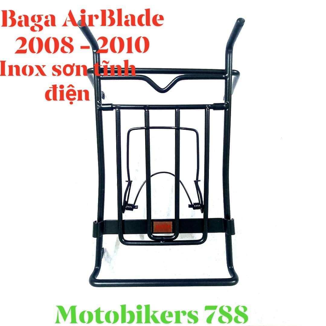 Baga air blade 2008 - 2010 inox sơn màu đen cực đẹp