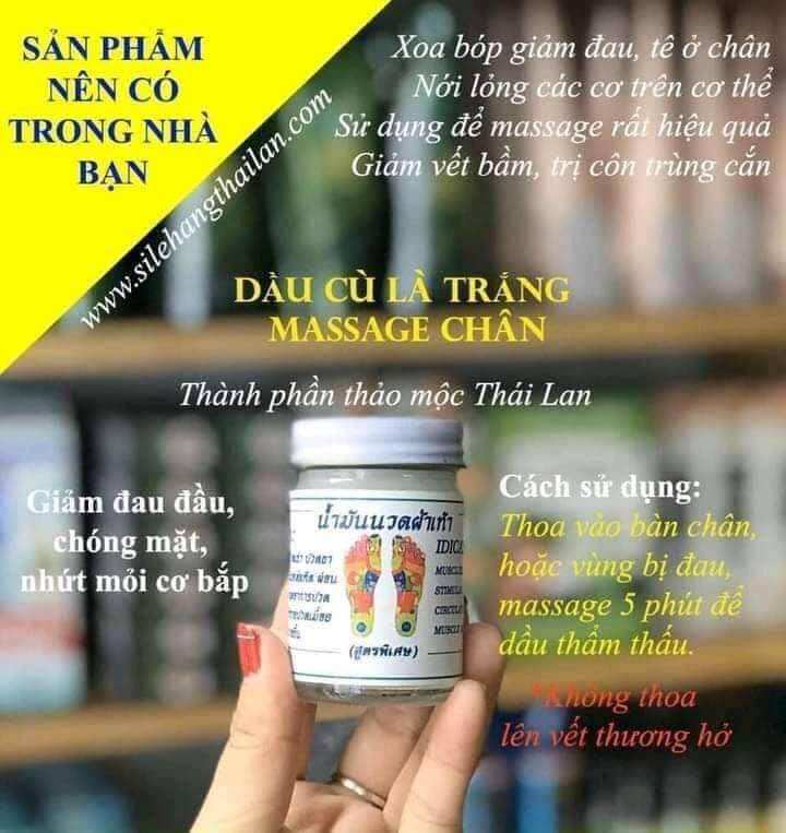 Dầu xoa bóp bàn chân thái lan