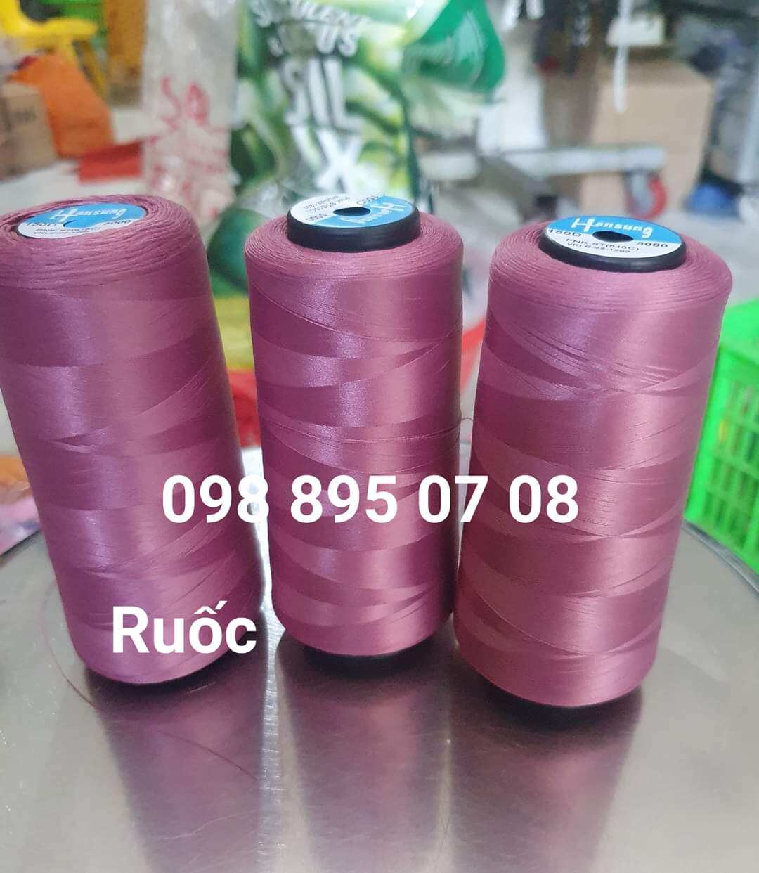 SÉT 3 CUỘN CHỈ TƠ VẮT SỔ  (5000M)