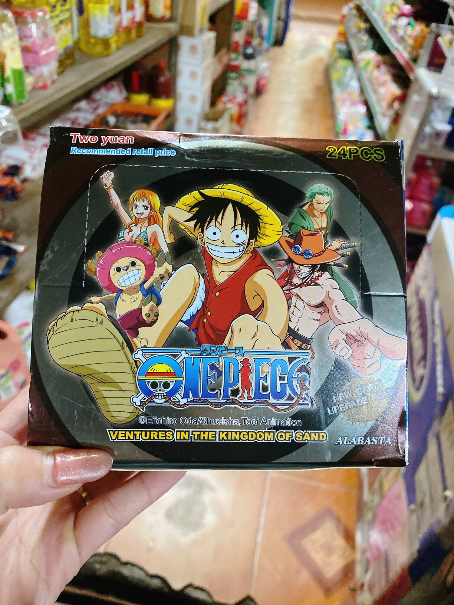 Hộp thẻ bài hải tặc one Piece 20 túi túi 6 thẻ có Vip