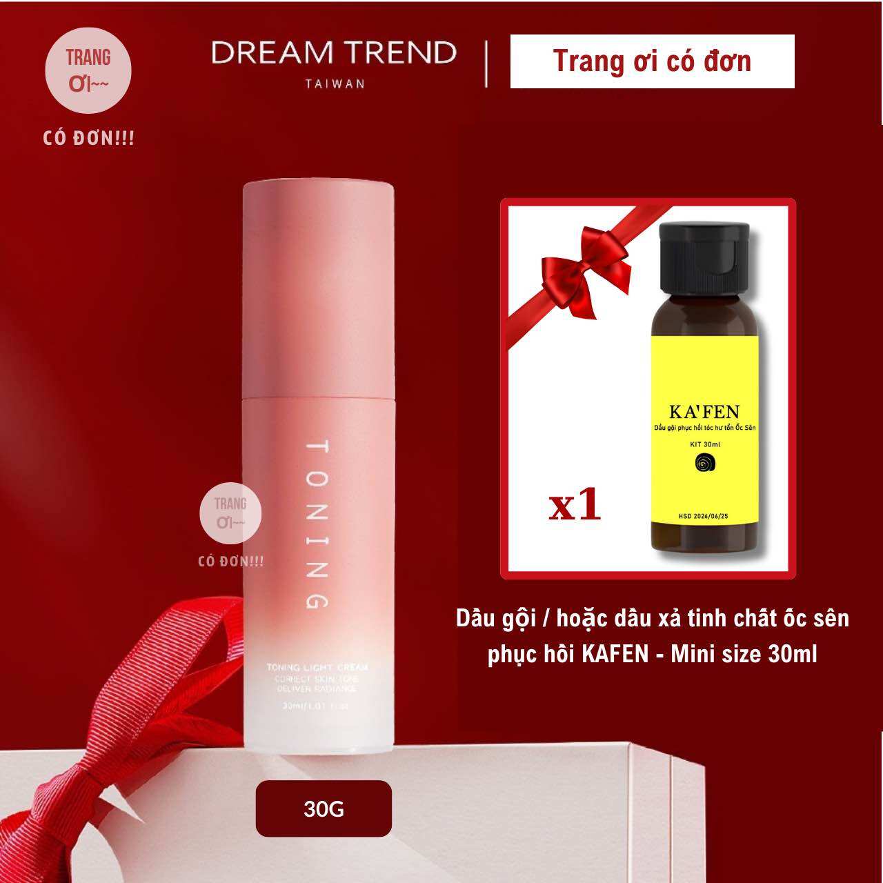 Kem lười trang điểm nâng tone sáng da Dream Trend Toning