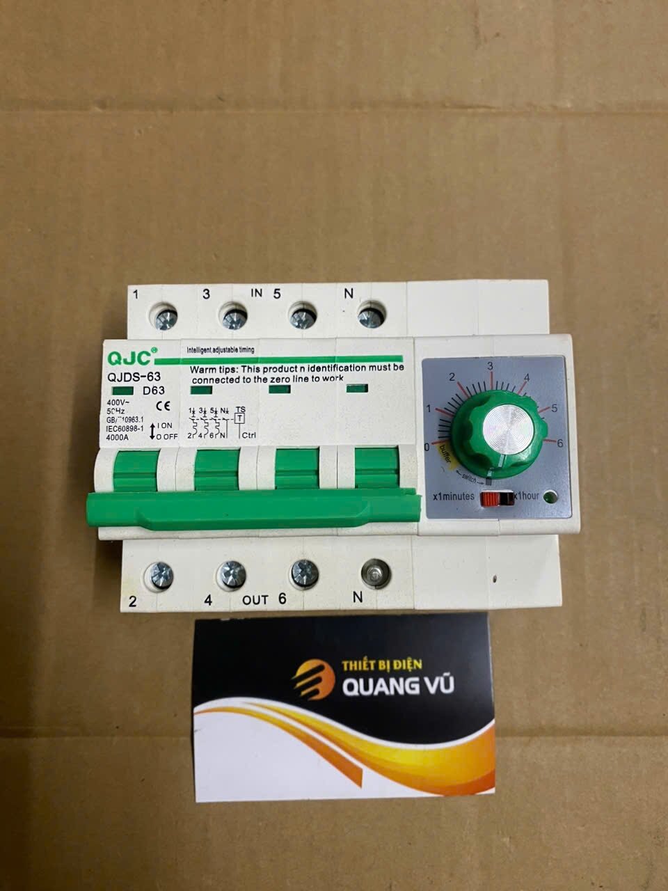Aptomat hẹn giờ 3 pha 4 dây 63a