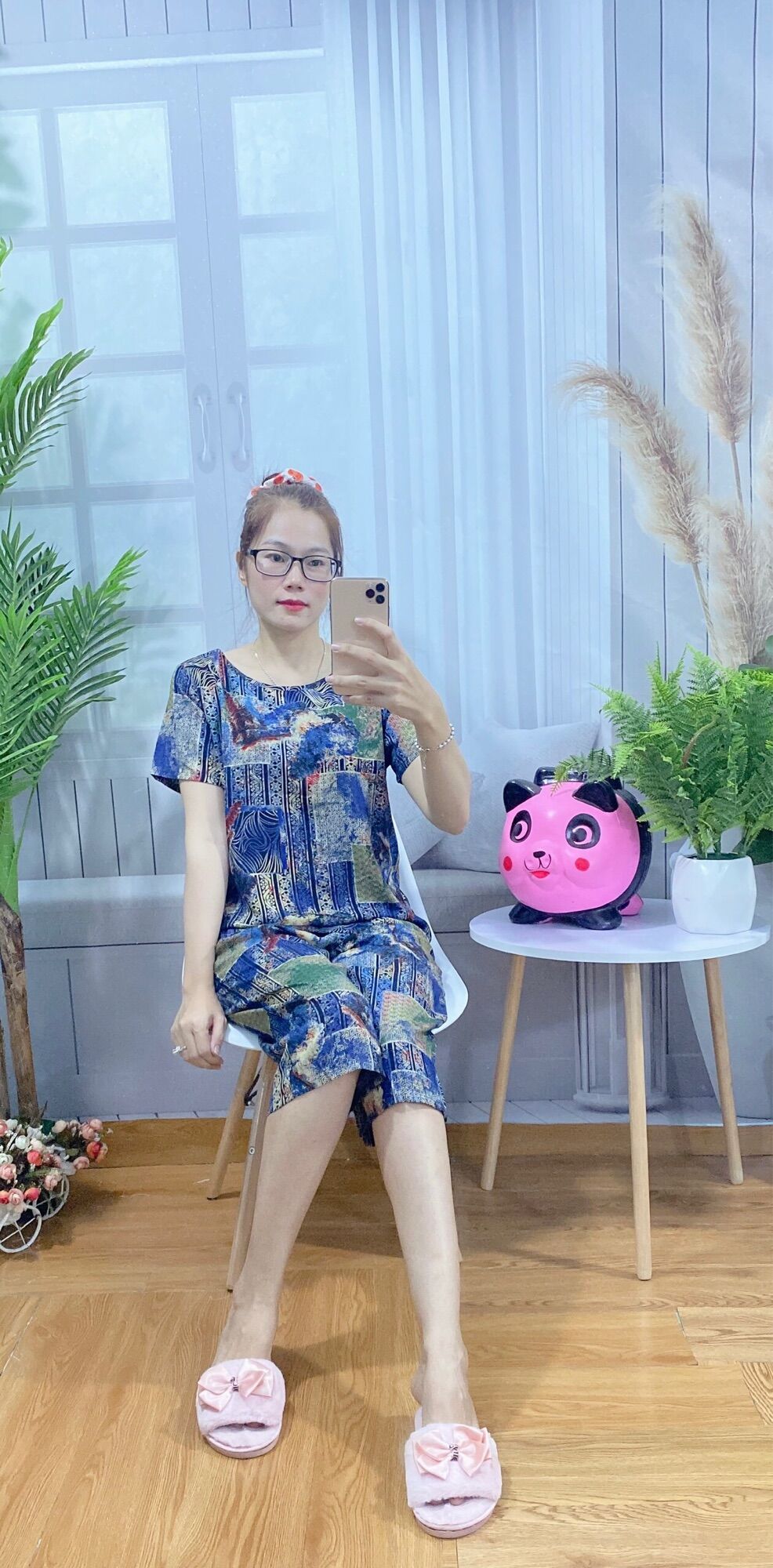 Bộ tole có tay lững .chất vải mềm mại,mặc mát.thấm hút mồ hôi.đồ bộ mặc nhà đẹp.###bộ tole ##
