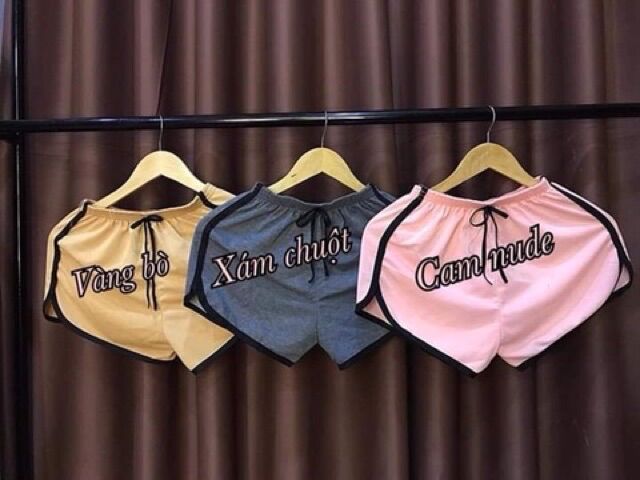 [HCM]Quần đùi tập thể thao nữ fee size 35-52kg