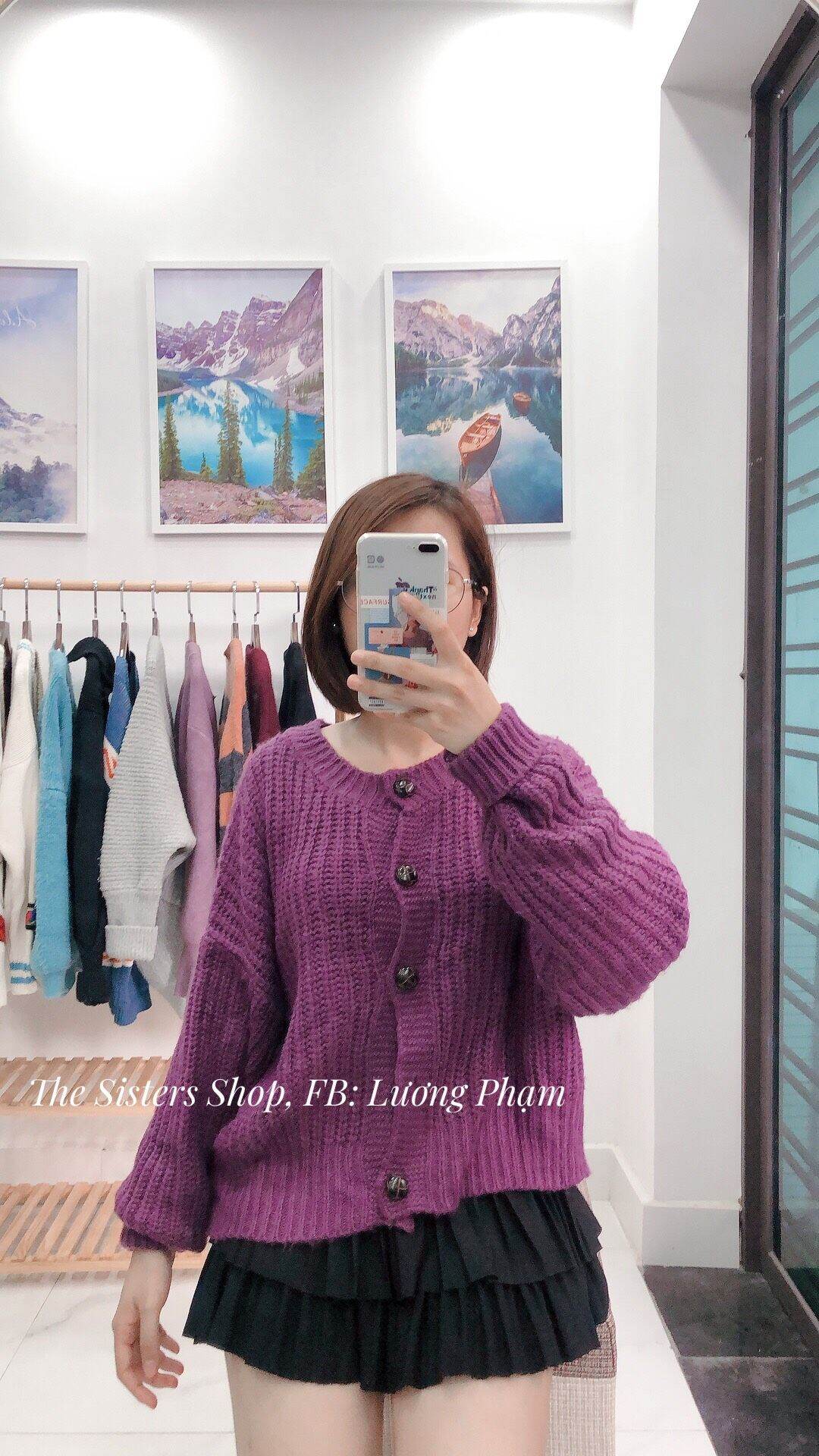 Áo Cardigan, Khoác Len Hàng Si/ Hàng 2hand (Ảnh shop tự chụp)