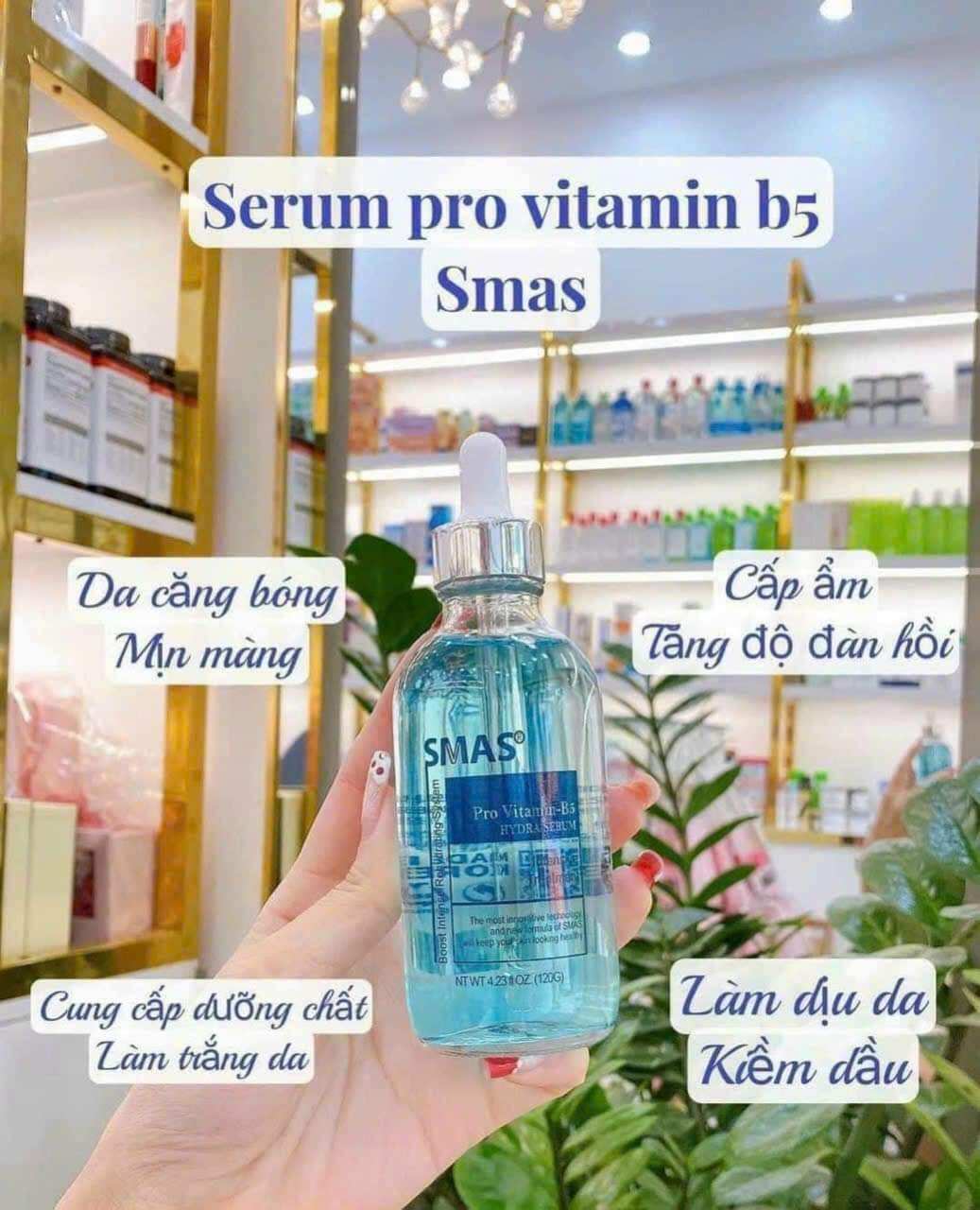 Serum HA + B5 Cấp Ẩm Phục Hồi Da SMAS 120ml