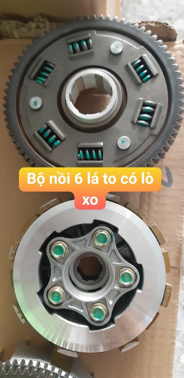 bộ nồi 6 lá to xe 3 bánh