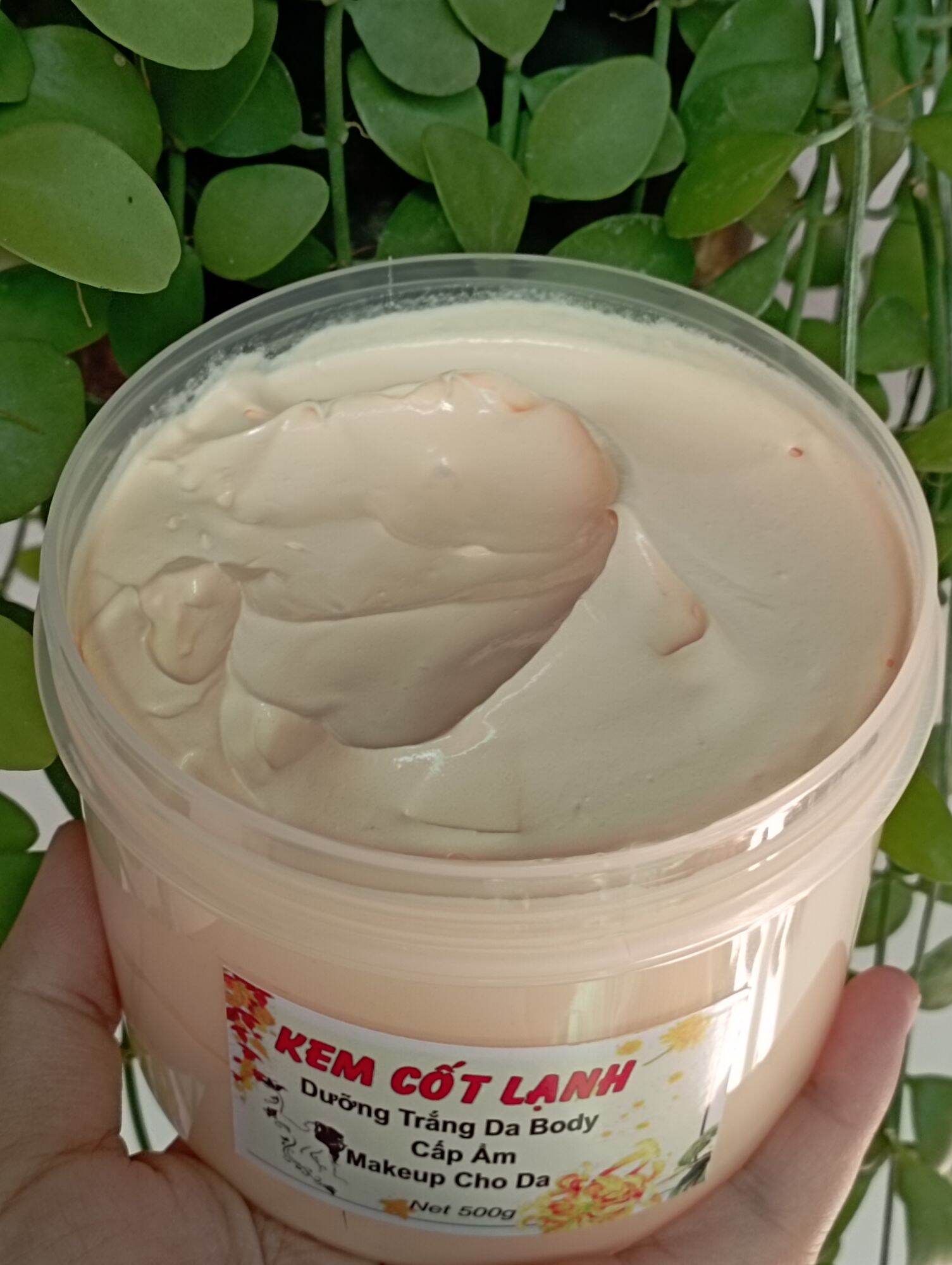 Kem Body Cốt Lạnh dưỡng trắng da, cấp ẩm và makeup cho da (hộp 500g)