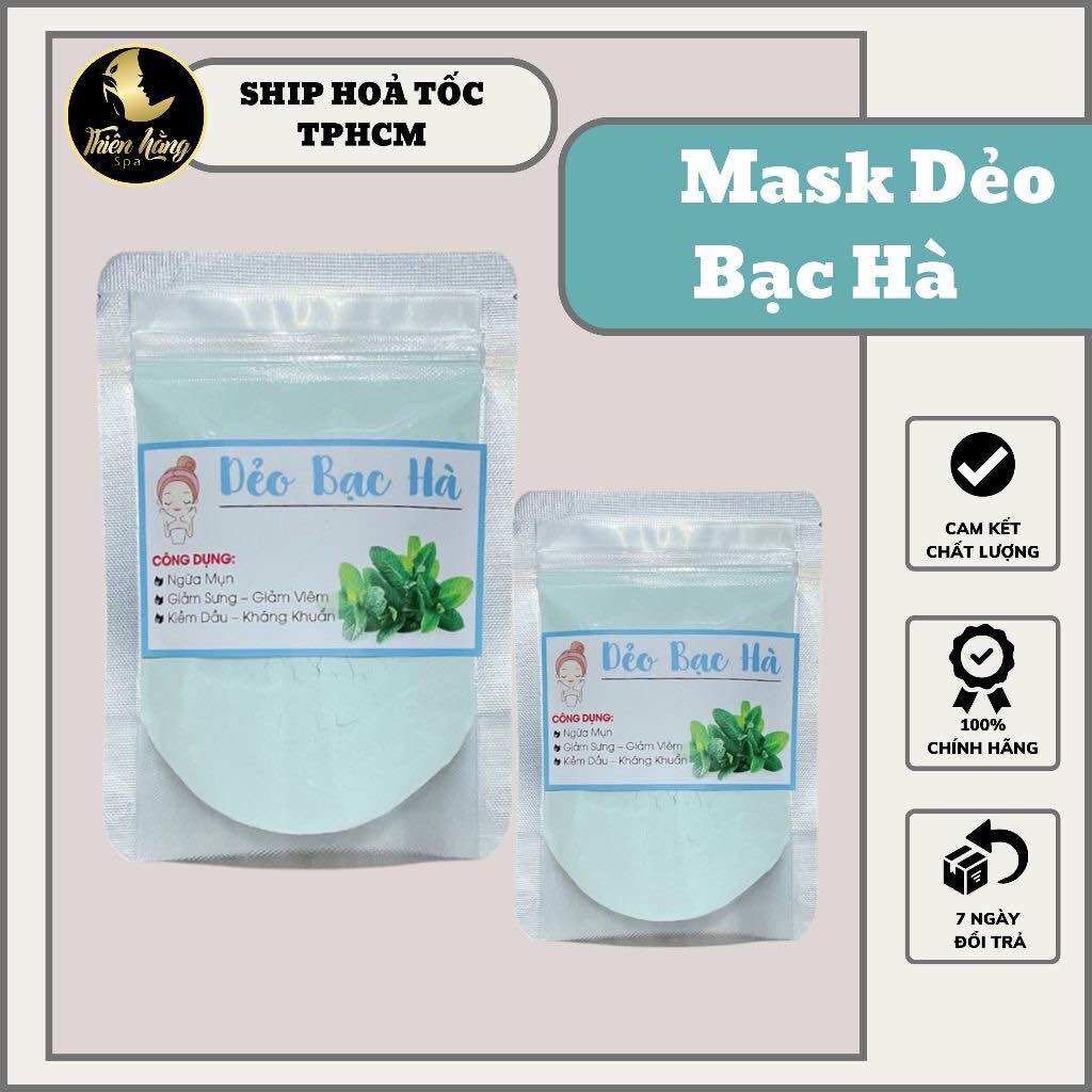 Bột mask dẻo bạc hà - bột mặt nạ cao cấp hàng loại 1 chuyên dùng cho spa - kiềm dầu giảm mụn