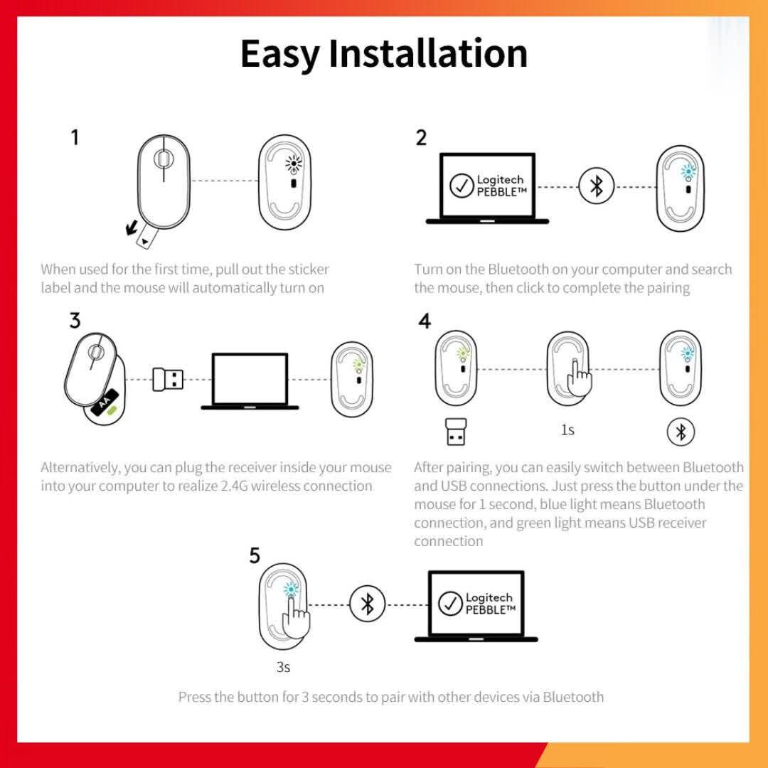 Chuột không dây Bluetooth Logitech Pebble M350 - Line Friends Series