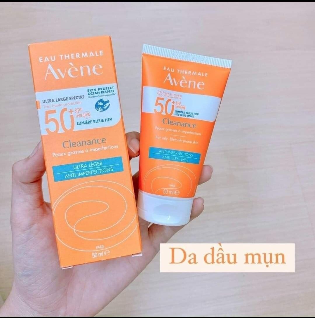 Kem chống nắng Avene Cleance cho da dầu mụn 50ml