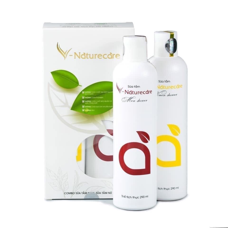 [Hcm]Combo Sữa Tắm Nam Nữ Tự Nhiên Vnaturecare