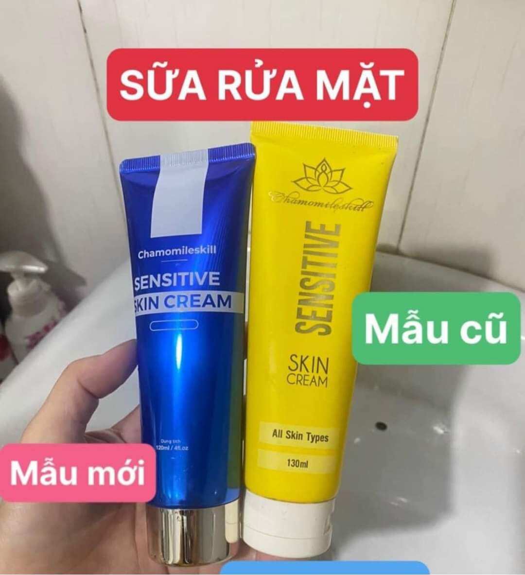 Sữa rửa mặt Sensitive Chamomileskill tinh chất nghệ