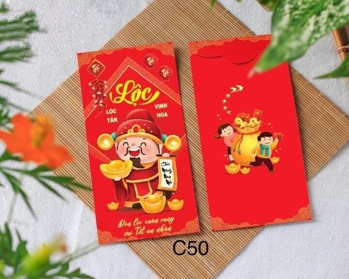 Bao lì xì - set 10 bao lì xì 2022 giá rẻ, giao mẫu ngẫu nhiên