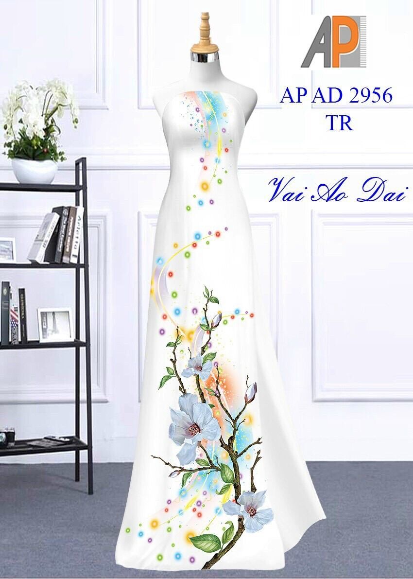 [HCM]Vải áo dài in hoa 3D