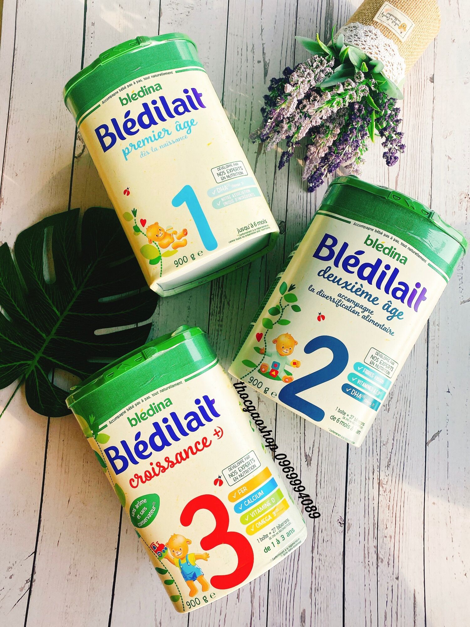Sữa bột Bledilait 900gr nội địa Pháp mẫu mới đủ số 1 2 3