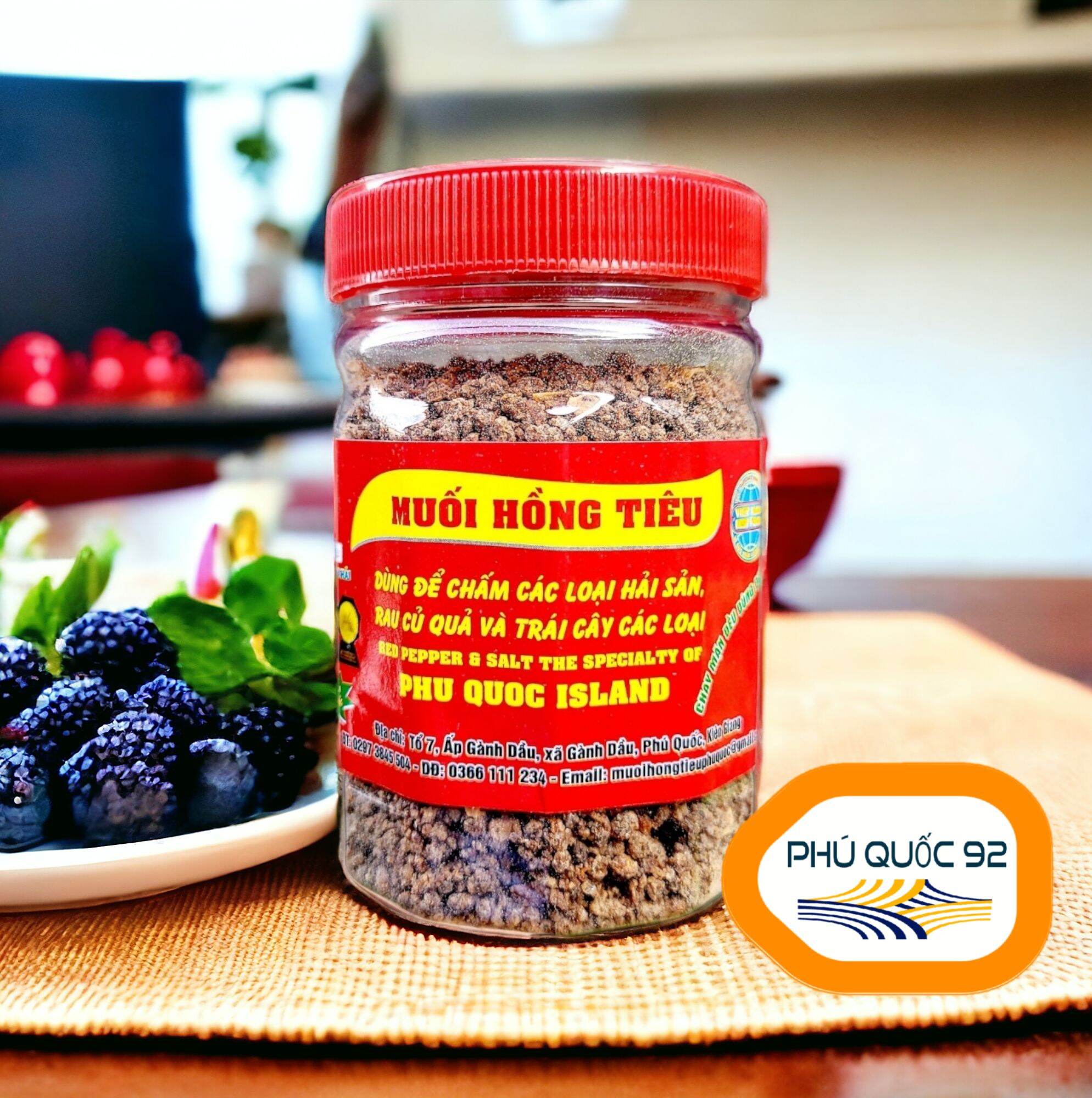 Muối hồng tiêu phú quốc hủ 120g