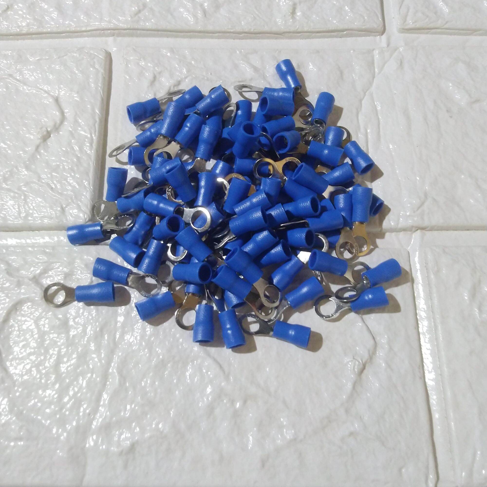 100 đầu cos đồng thau tròn 4mm