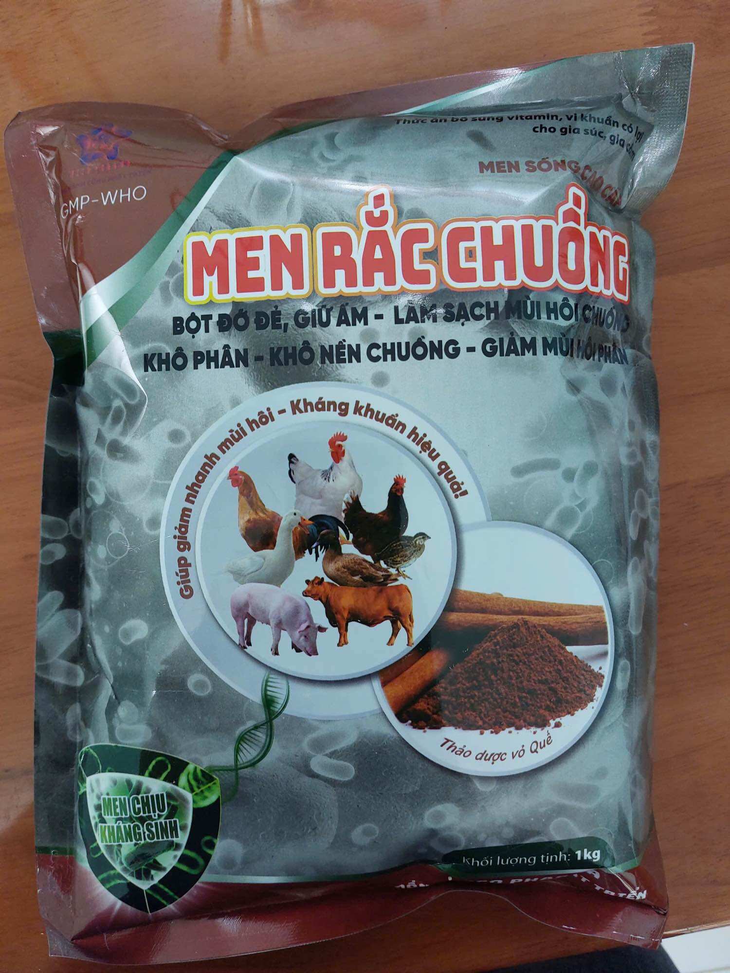 Men rắc chuồng 1kg