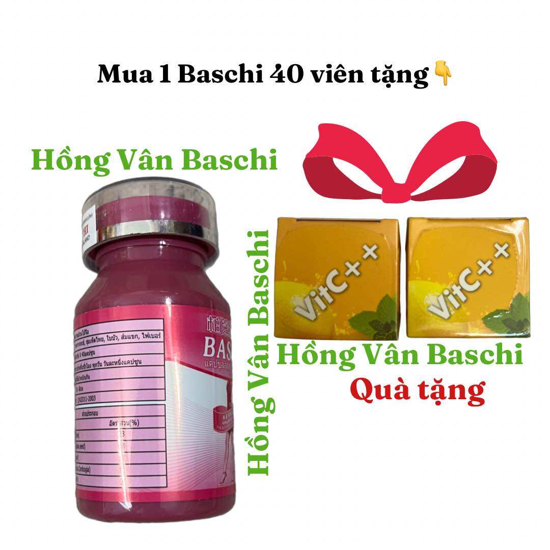 Combo 1 hộp giảm cân Baschi Hồng Slimming 40 viên và 2 lọ xổ mỡ vitc ++ (vừa giảm cân vừa giảm mỡ giành cho cơ địa chai lì