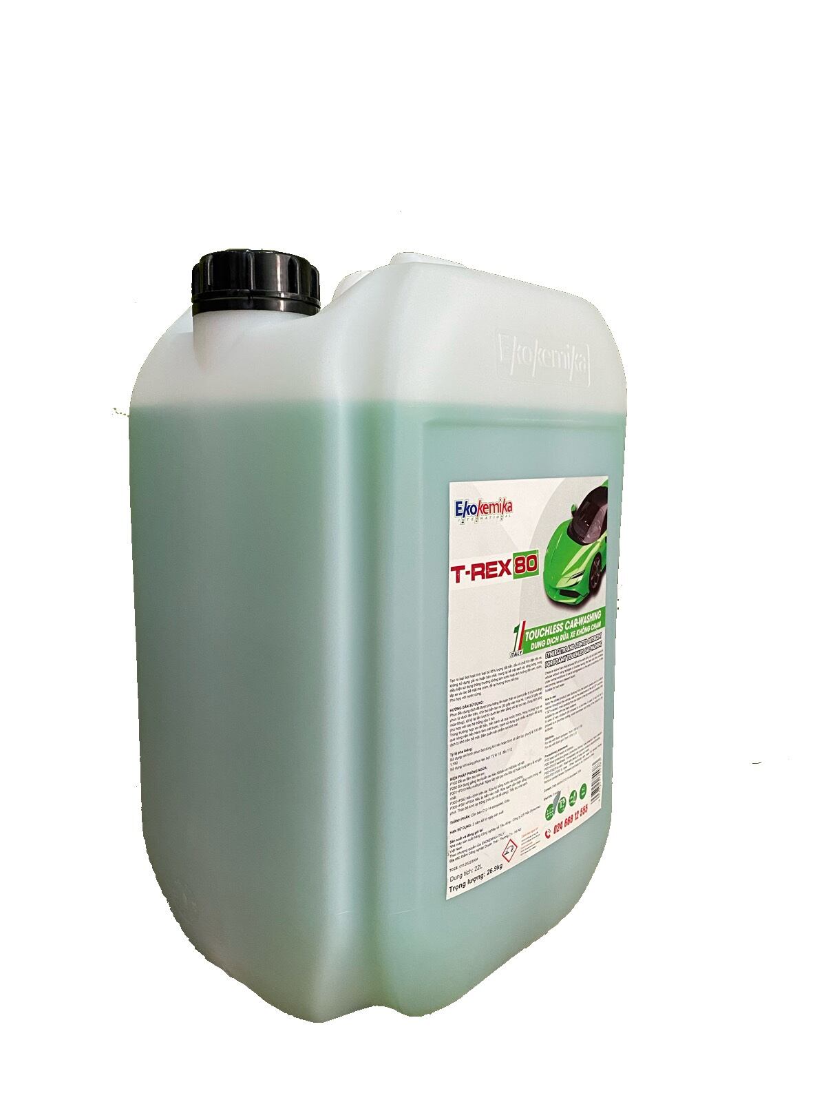 DUNG DỊCH RỬA XE KHÔNG CHẠM EKOKEMIKA ITALY - TREX - 80 - 22L