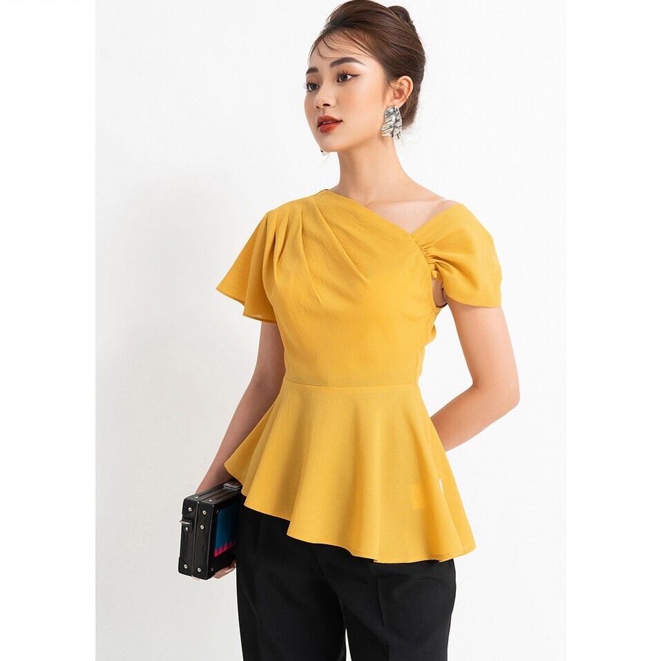 Áo sơ mi nữ công sơ lệch vai