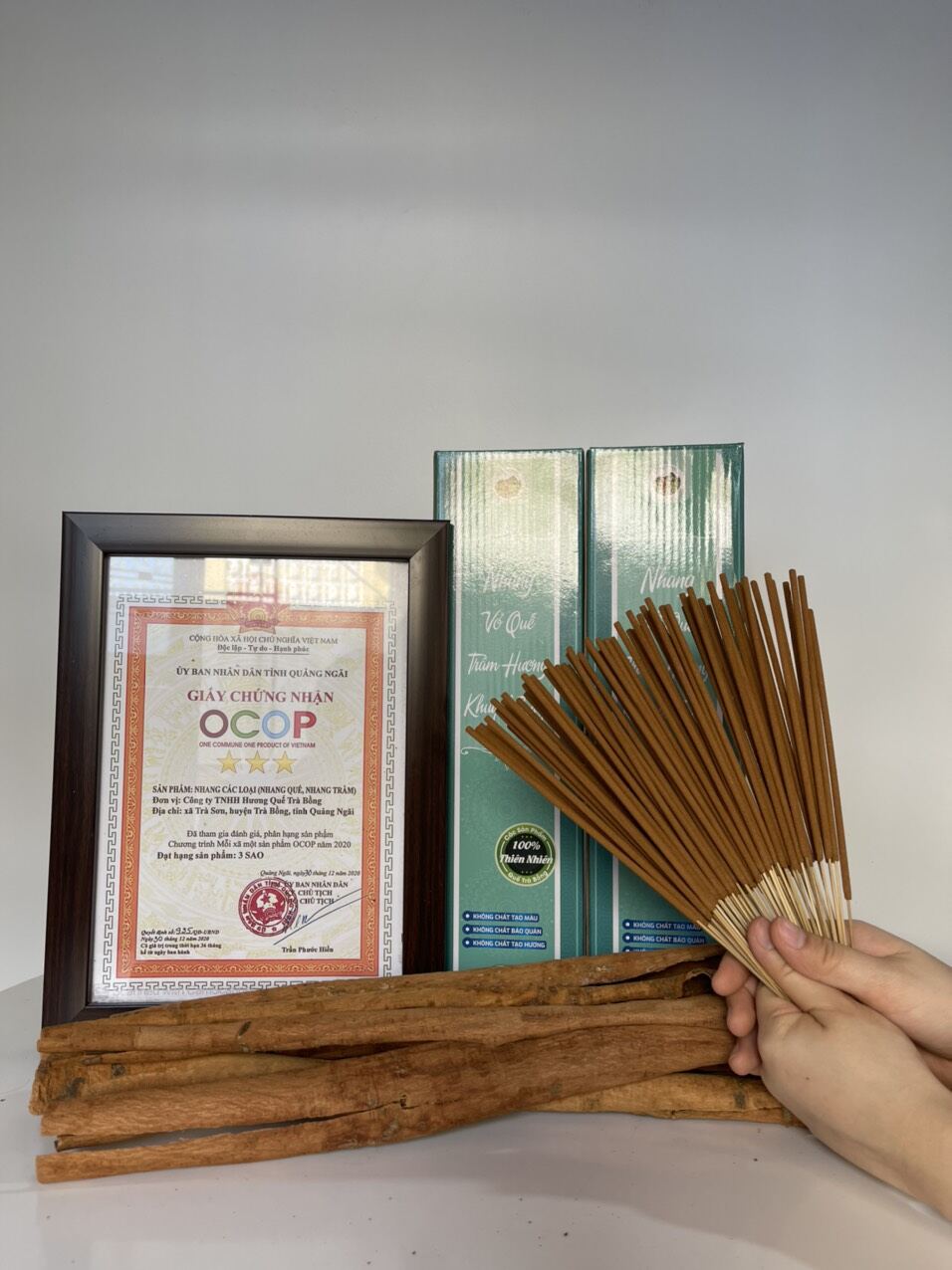Nhang cạo vỏ quế lâu năm 1kg 30/38cm-hương quế trà bồng