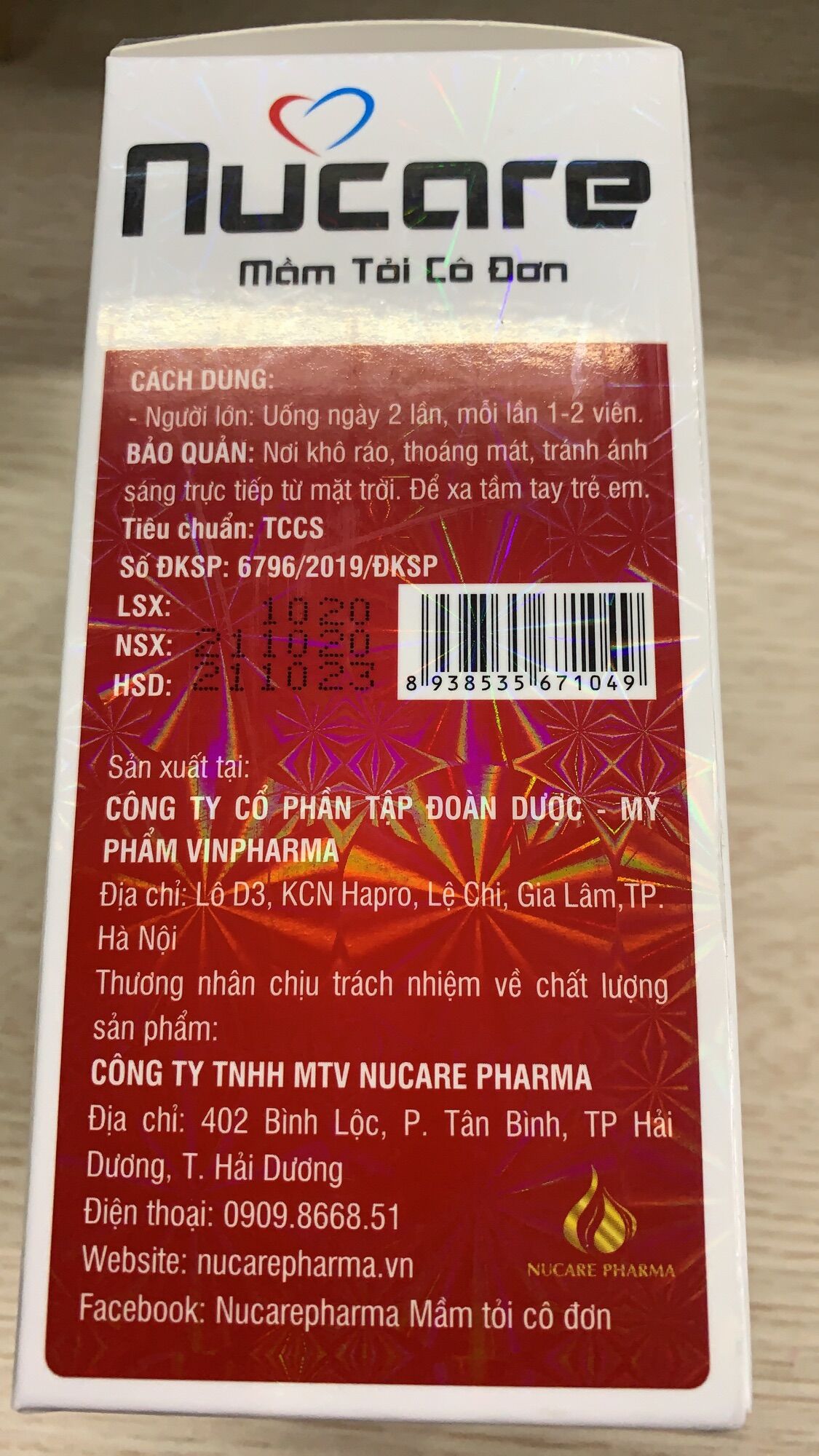 NUCARE Mầm tỏi cô đơn