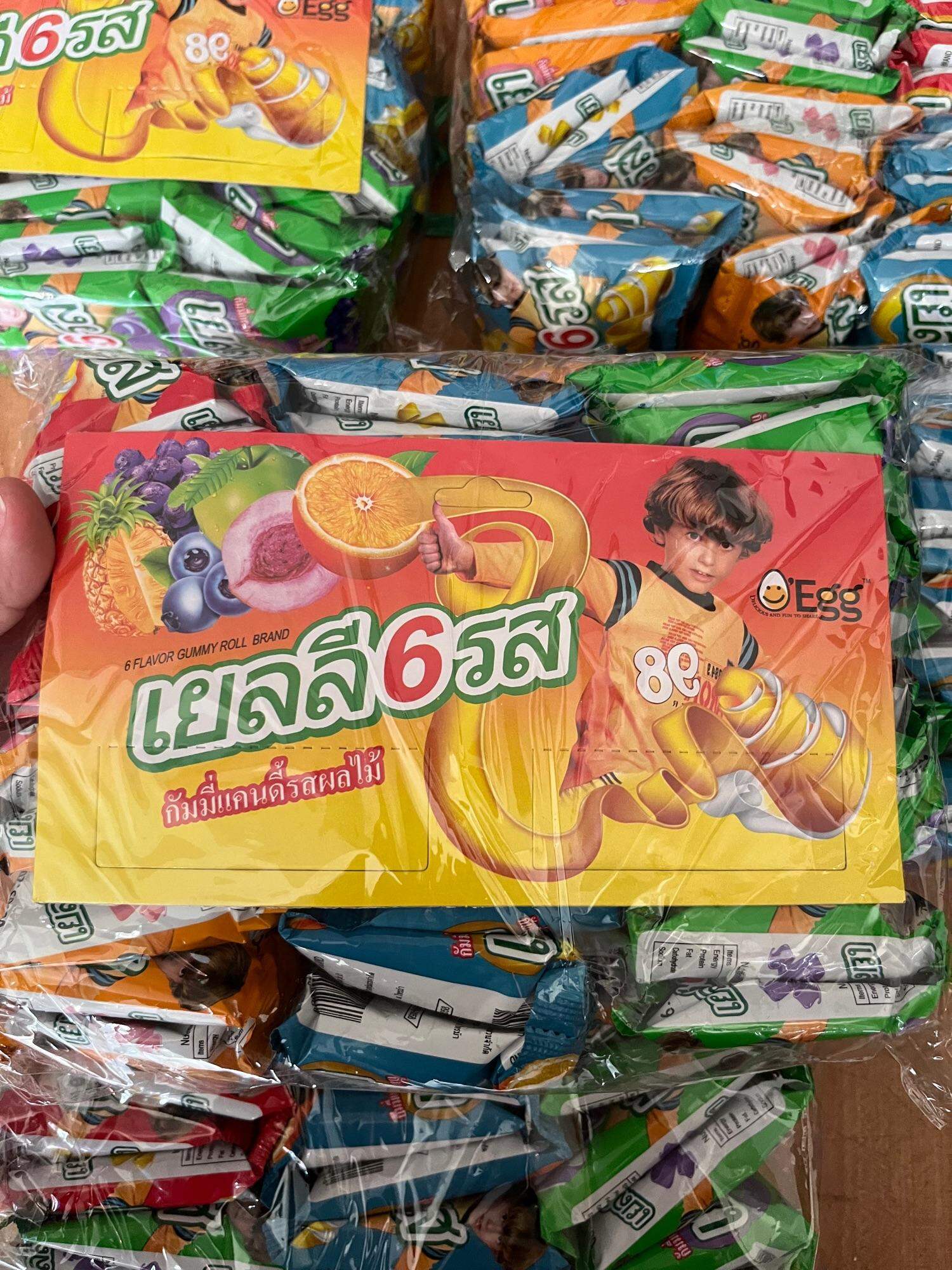 KẸO CUỘN TRÁI CÂY JELLY ROLL CANDY ( Bịch 30 gói)