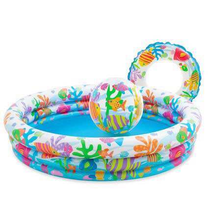 Bộ bể bơi 3 tiết cho bé 1m32 intex