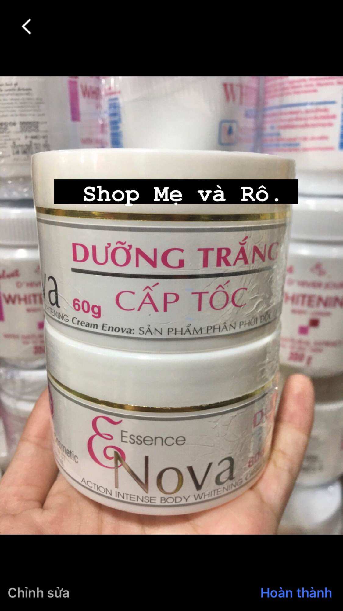 Kem dưỡng trắng da cấp tốc EVONA hủ 60g