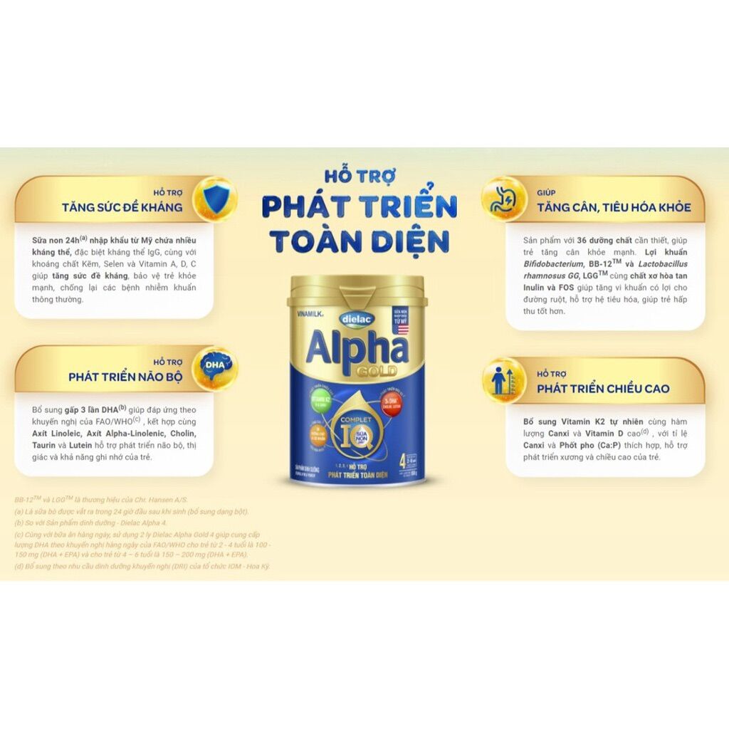 Sữa bột dielac alpha gold 4 1500g
