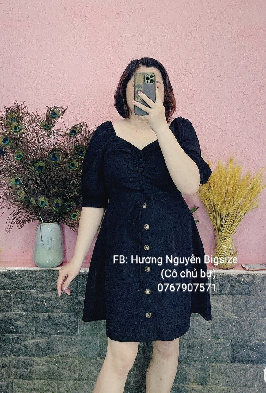 [Ảnh thật] 55-95kg Bigsize ĐẦM DÂY RÚT (MS1330)