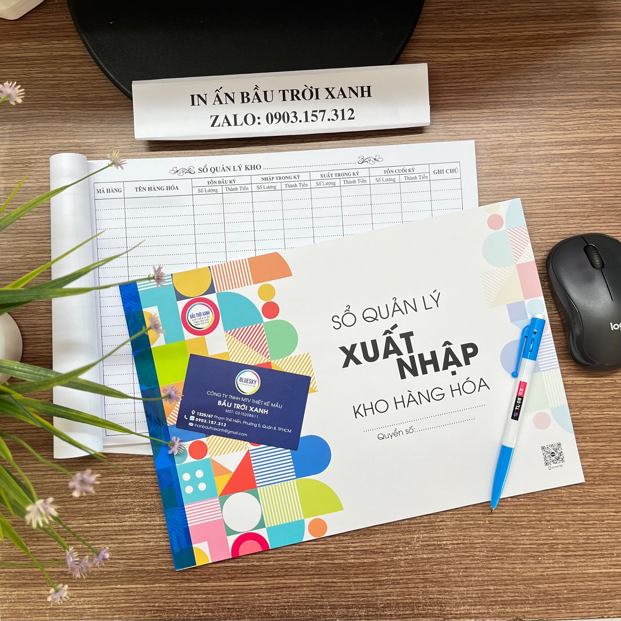 Sổ quản lý Xuất - Nhập hàng hoá - khổ a4 giấy dày