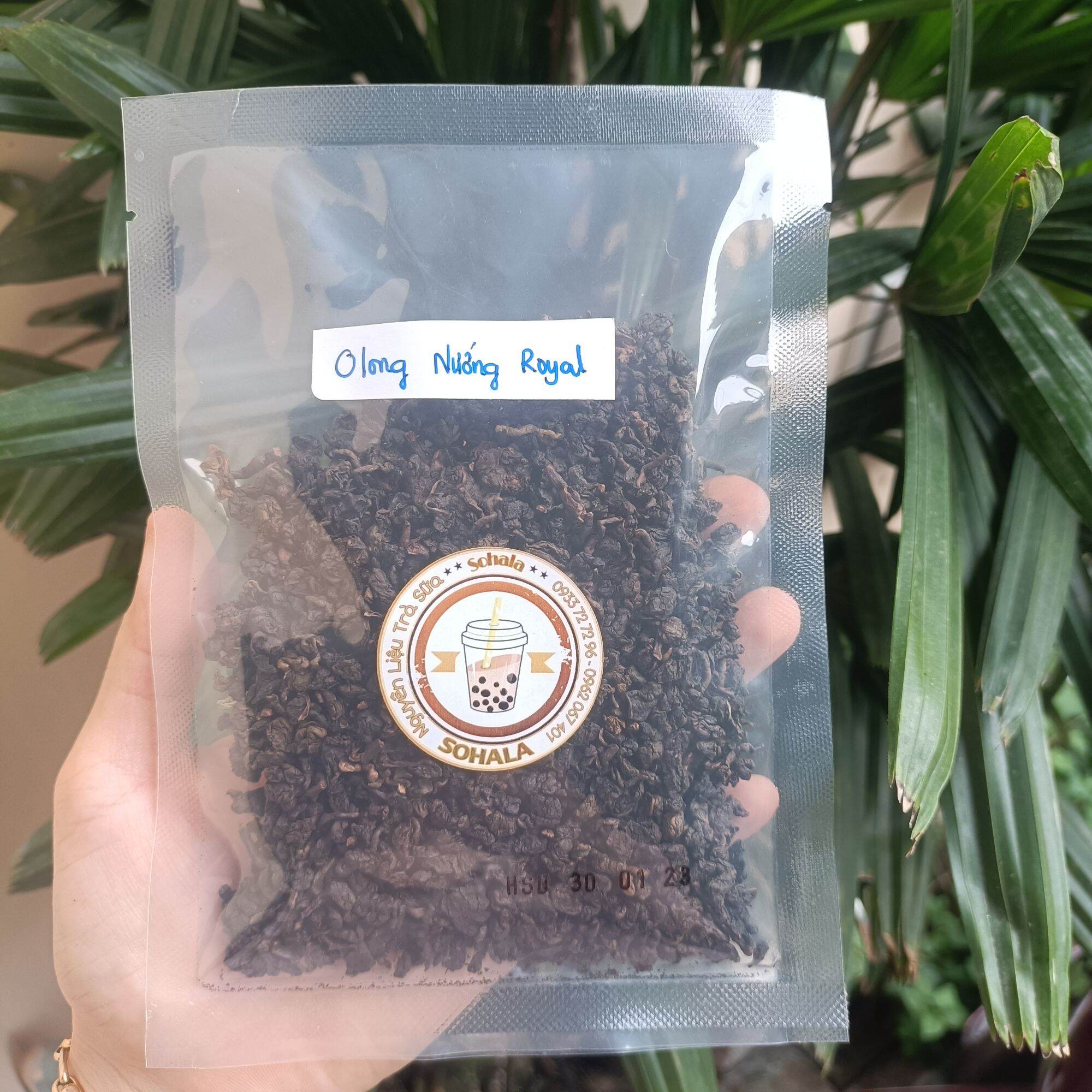 Trà Olong nướng Royal pha trà sữa